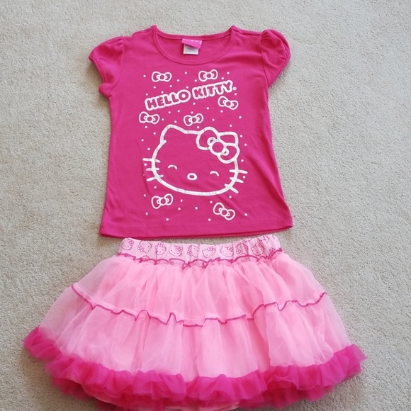 Hello Kitty Girls T-Shirt and Skirt Set